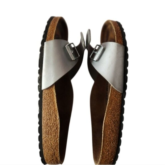 Birkenstock Metallic Slide Sandals - Picture 3 of 9